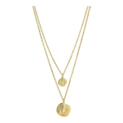 Gold-Plated Sterling Silver CZ 2-Strand Necklace – view 6
