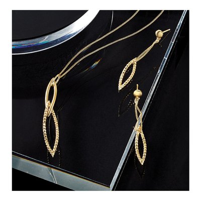 Gold-Plated Sterling Silver Diamond-Cut Pendant Necklace – view 6