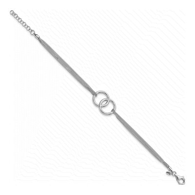 Sterling Silver Multi-Strand Curb Bracelet – view 2