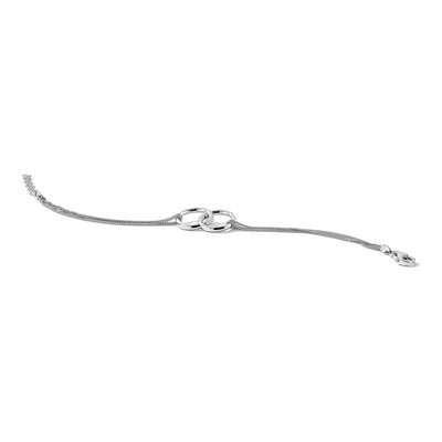 Sterling Silver Multi-Strand Curb Bracelet – view 7