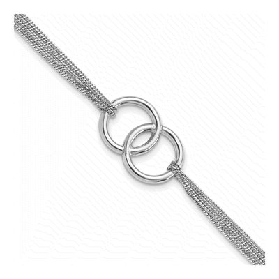 Sterling Silver Multi-Strand Curb Bracelet