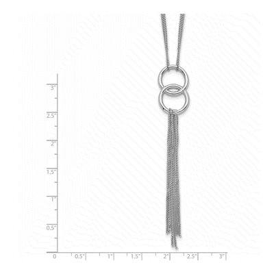 Sterling Silver Tassel Necklace – view 4