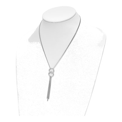 Sterling Silver Tassel Necklace – view 5