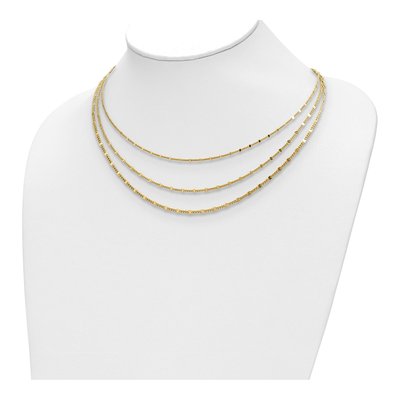 Gold-Plated Sterling Silver 1.85mm Multi-Strand Link Chain – view 3