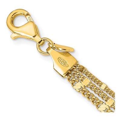 Gold-Plated Sterling Silver 1.85mm Multi-Strand Link Chain – view 5