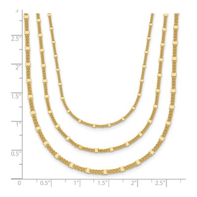 Gold-Plated Sterling Silver 1.85mm Multi-Strand Link Chain – view 7