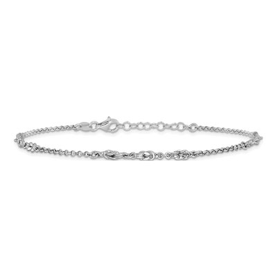 Sterling Silver 3.11mm Rolo Chain Anklet – view 4
