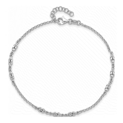 Sterling Silver 3.11mm Rolo Chain Anklet – view 6