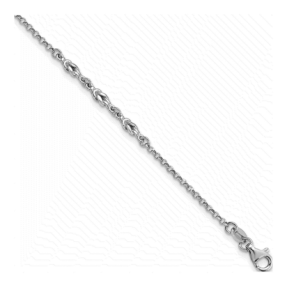 Sterling Silver 3.11mm Rolo Chain Anklet