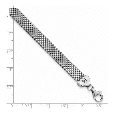 Sterling Silver 7.25mm Flat Bracelet – view 4