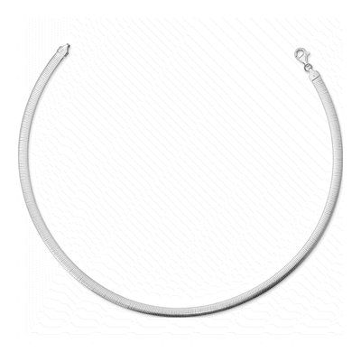 Sterling Silver Reversible Omega Necklace – view 4