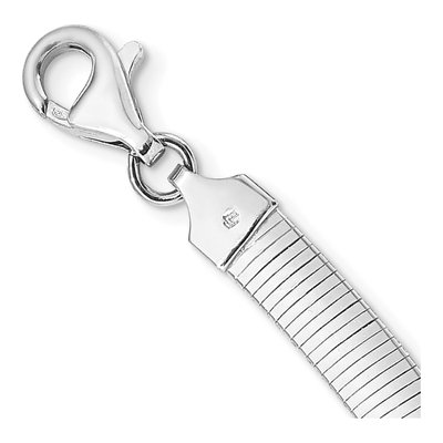 Sterling Silver Reversible Omega Necklace – view 5