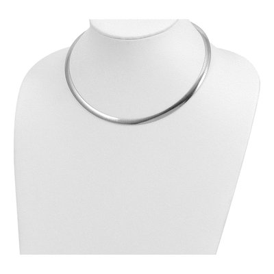Sterling Silver Reversible Omega Necklace – view 6