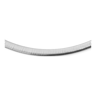 Sterling Silver Reversible Omega Necklace – view 7