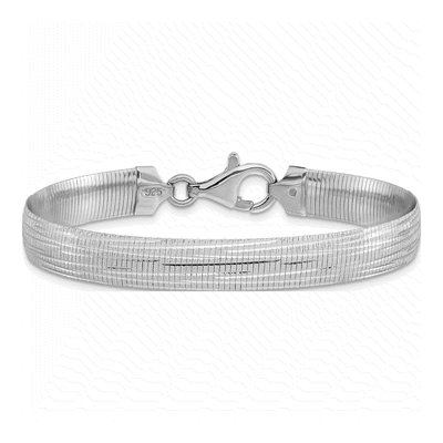Sterling Silver 8mm Reversible Bracelet – view 3
