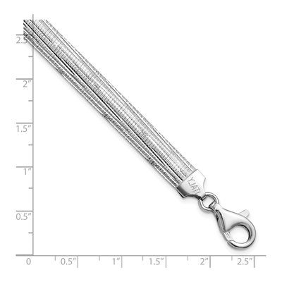 Sterling Silver 8mm Reversible Bracelet – view 4