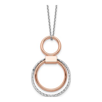 Gold-Plated Sterling Silver Rh-P Pendant Necklace