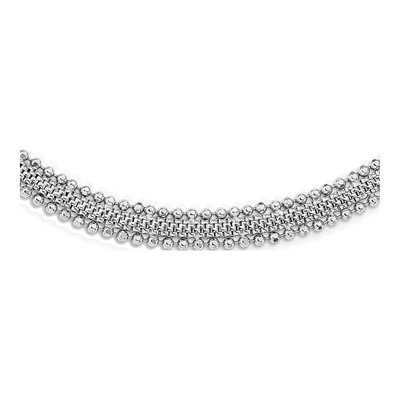 Sterling Silver Beaded Necklace