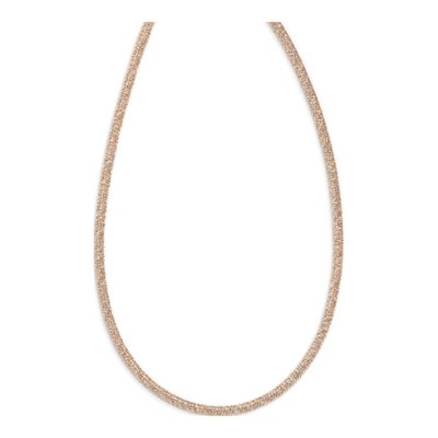 Sterling Silver Rose-Tone Necklace, 18.25 In – view 3