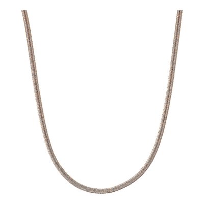 Sterling Silver Rose-Tone Necklace, 18.25 In – view 6