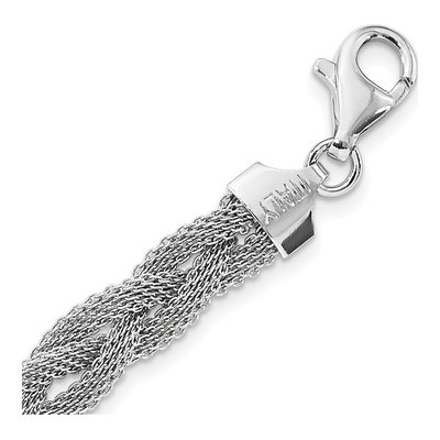Sterling Silver Braided Necklace – view 5