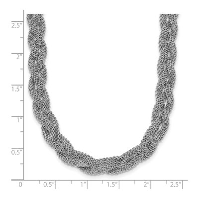 Sterling Silver Braided Necklace – view 6