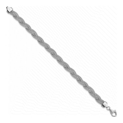 Sterling Silver Braided Bracelet – view 3