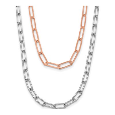 Sterling Silver 2-Strand Snake Necklace