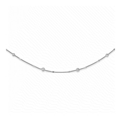 Sterling Silver CZ Necklace