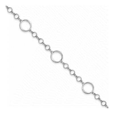 Sterling Silver 4.7mm Hollow Link Bracelet