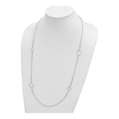 Sterling Silver Rolo Necklace – view 3