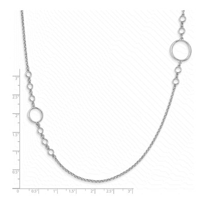Sterling Silver Rolo Necklace – view 5