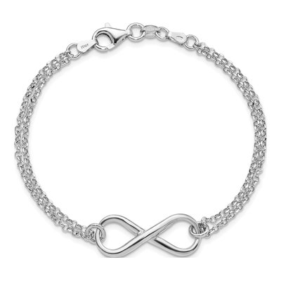 Sterling Silver Infinity Bracelet – view 5