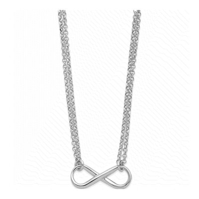 Sterling Silver Infinity Necklace – view 3