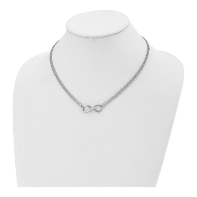 Sterling Silver Infinity Necklace – view 4