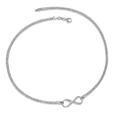 Sterling Silver Infinity Necklace – view 5