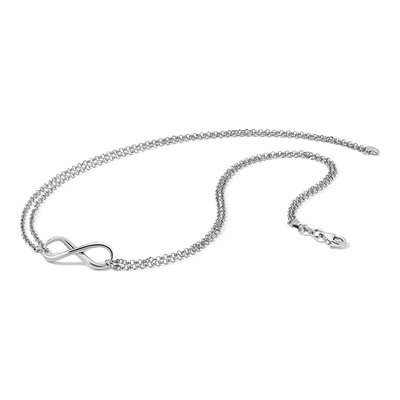 Sterling Silver Infinity Necklace – view 6