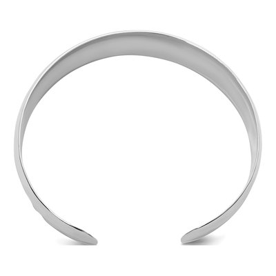 Sterling Silver Hammered Cuff Bracelet – view 2