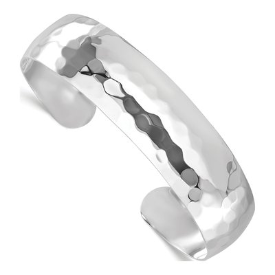 Sterling Silver Hammered Cuff Bracelet