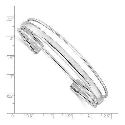 Sterling Silver Slip-On Cuff Bracelet – view 4