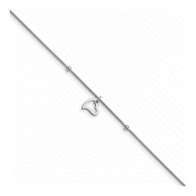 Sterling Silver Heart Anklet