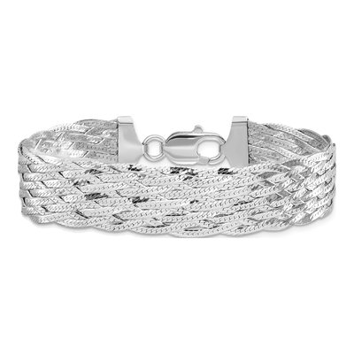 Sterling Silver Braided Bracelet – view 4