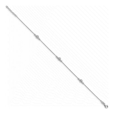 Sterling Silver Mirror Anklet – view 3