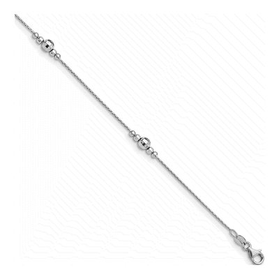 Sterling Silver Mirror Anklet