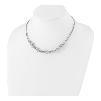 Sterling Silver Freshwater Cultured Pearl Beaded Necklace – view 5