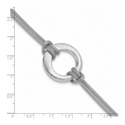 Sterling Silver Textured Bracelet – view 3