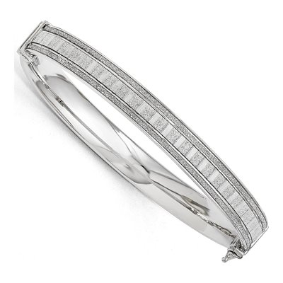 Sterling Silver Glimmer Bangle Bracelet