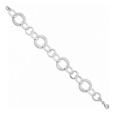 Sterling Silver 14mm Link Chain Bracelet – view 3