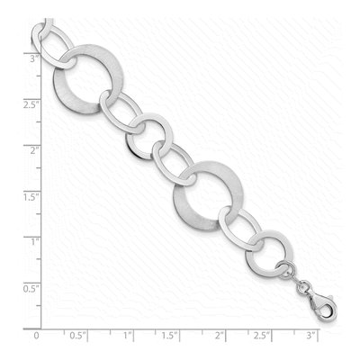 Sterling Silver 14mm Link Chain Bracelet – view 5