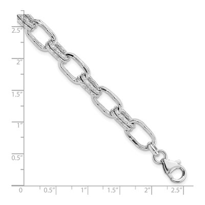 Sterling Silver 10mm Handmade Link Chain Bracelet – view 5